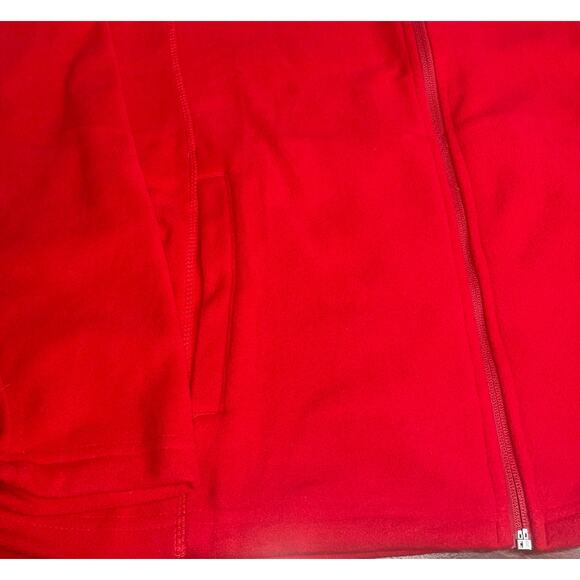 Lands' End Anyweather Fleece Jacket Womens Medium 10-12 Full Zip Pockets Coat - Picture 12 of 13